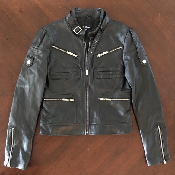 bebe Jackets & Blazers - Bebe leather jacket size medium